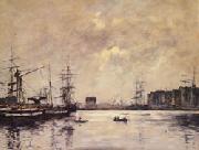 Eugene Boudin The Port of Le Havre(Dock of La Barre) oil painting picture wholesale